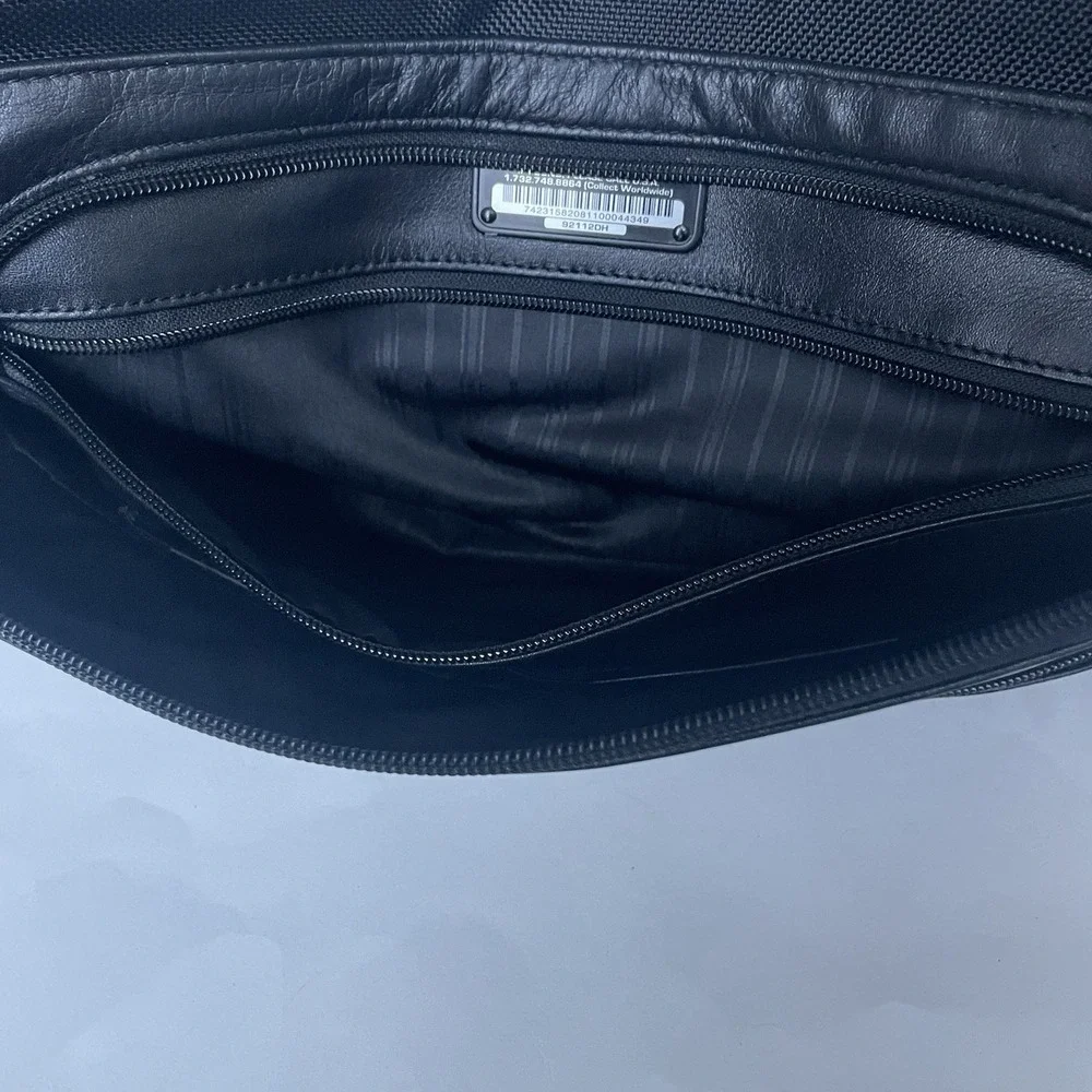 Vintage Tumi‎ Men's Leather Laptop Briefcase Black Business Travel Bag 92112DH